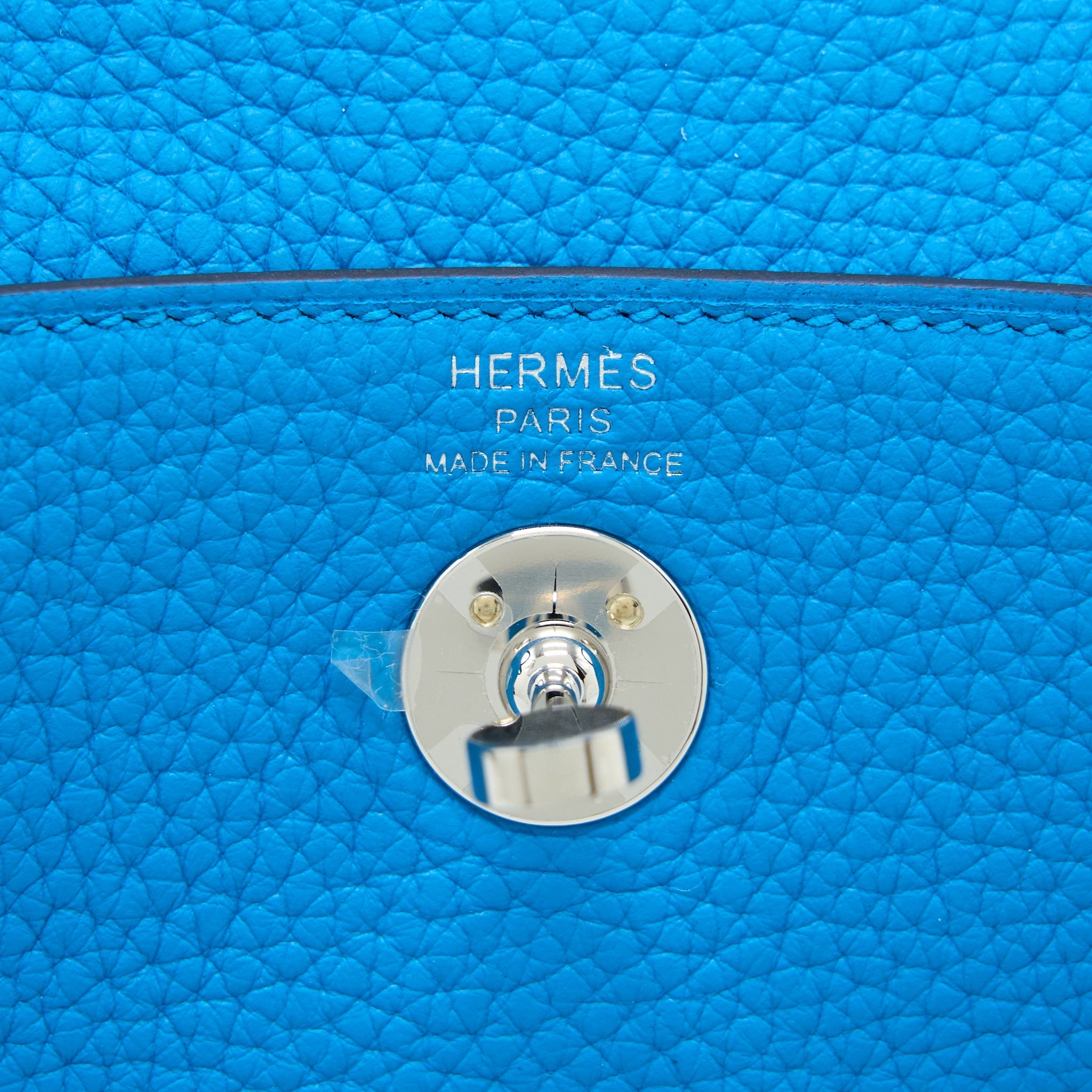 HERMES MINI LINDY CLEMENCE BLUE SHW
