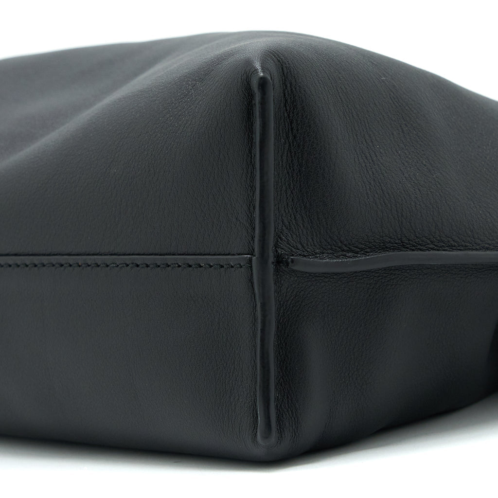 LOEWE FLAMENCO MEDIUM CLUTCH BAG BLACK NAPPA CALFSKIN GHW