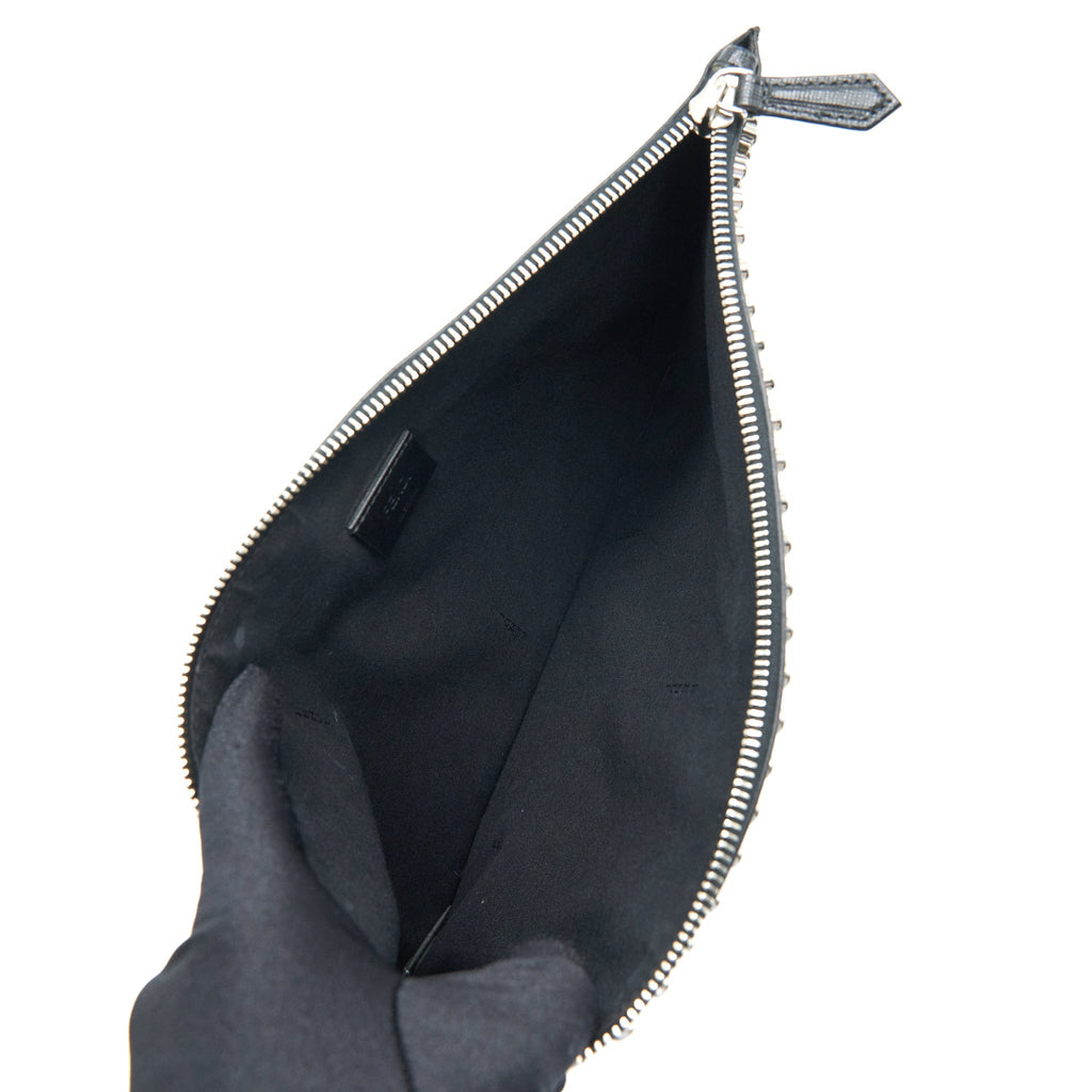 FENDI STUDDED UNISEX MONSTER CLUTCH