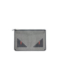 FENDI STUDDED UNISEX MONSTER CLUTCH