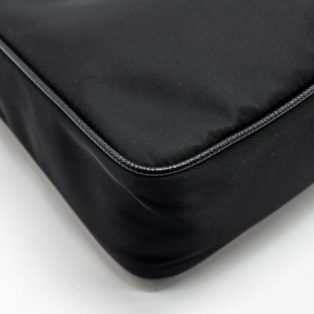 PRADA RE-EDITION 2005 RE-NYLON AND SAFFIANO MINI BAG BLACK SHW