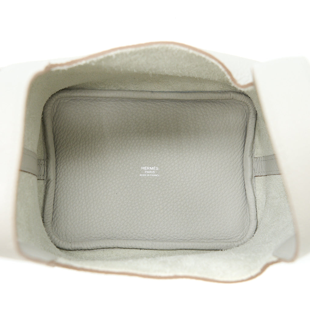 HERMES PICOTIN 18 LOCK BAG 80 GRIS PERLE SHW