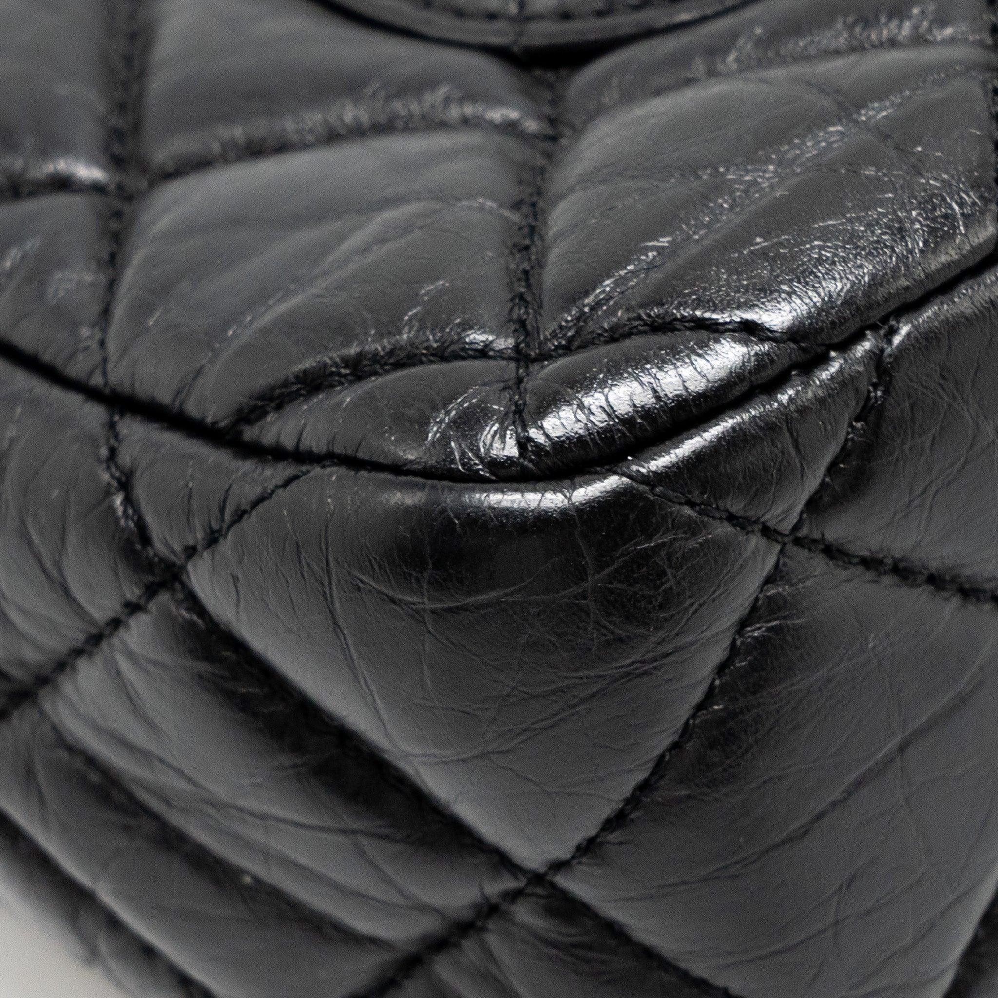 CHANEL MEDALLION QUILTED FLAP BAG AGED CALFSKIN BLACK MULTICOLOUR HARDWARE