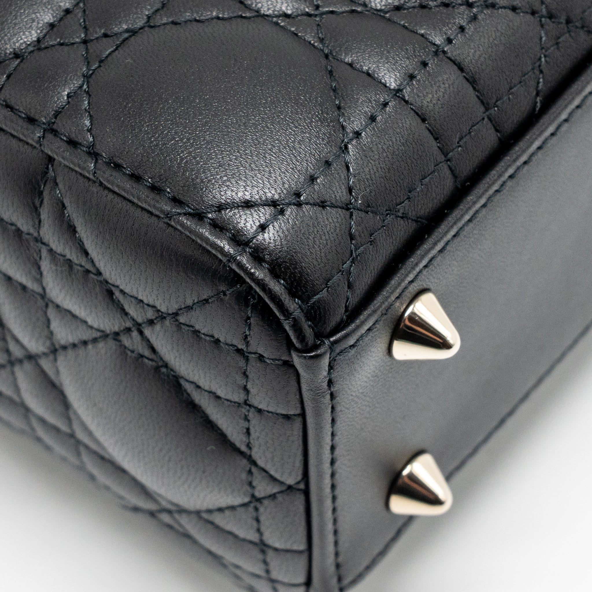 DIOR MY ABCDIOR SMALL LADY DIOR LAMBSKIN BLACK LGHW