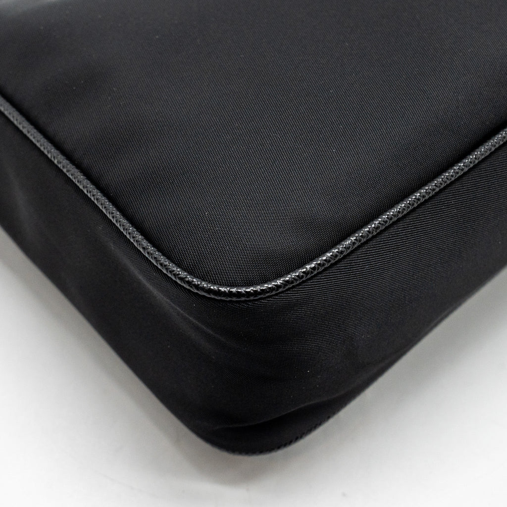 PRADA RE-EDITION 2005 RE-NYLON AND SAFFIANO MINI BAG BLACK SHW