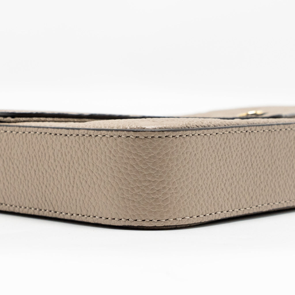 LOUIS VUITTON FELICIE POCHETTE MONOGRAM EMPREINTE TOURTERELLE GHW