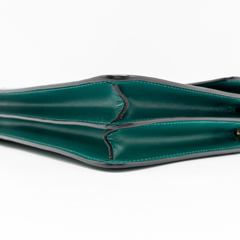 BVLGARI SERPENTI FOREVER SHOULDER BAG CALFSKIN GREEN LGHW