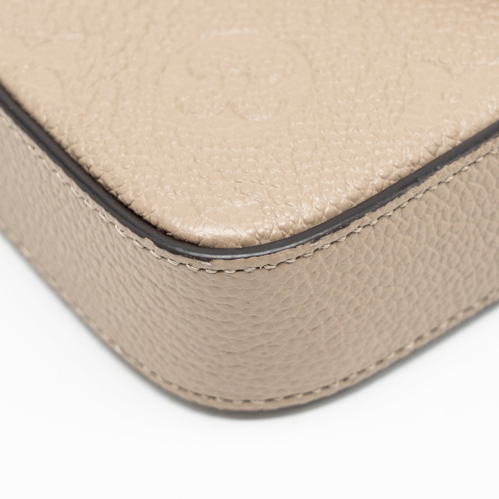 LOUIS VUITTON FELICIE POCHETTE MONOGRAM EMPREINTE TOURTERELLE GHW