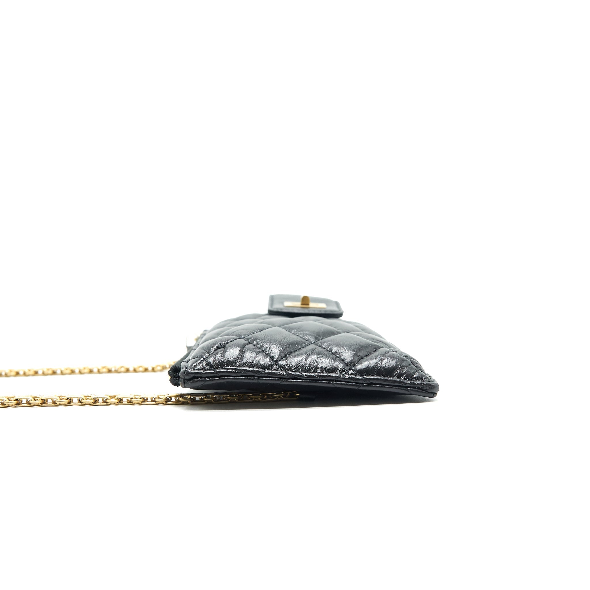 CHANEL 2.55 MINI PHONE CASE WITH CHAIN
