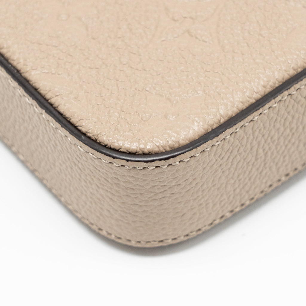 LOUIS VUITTON FELICIE POCHETTE MONOGRAM EMPREINTE TOURTERELLE GHW