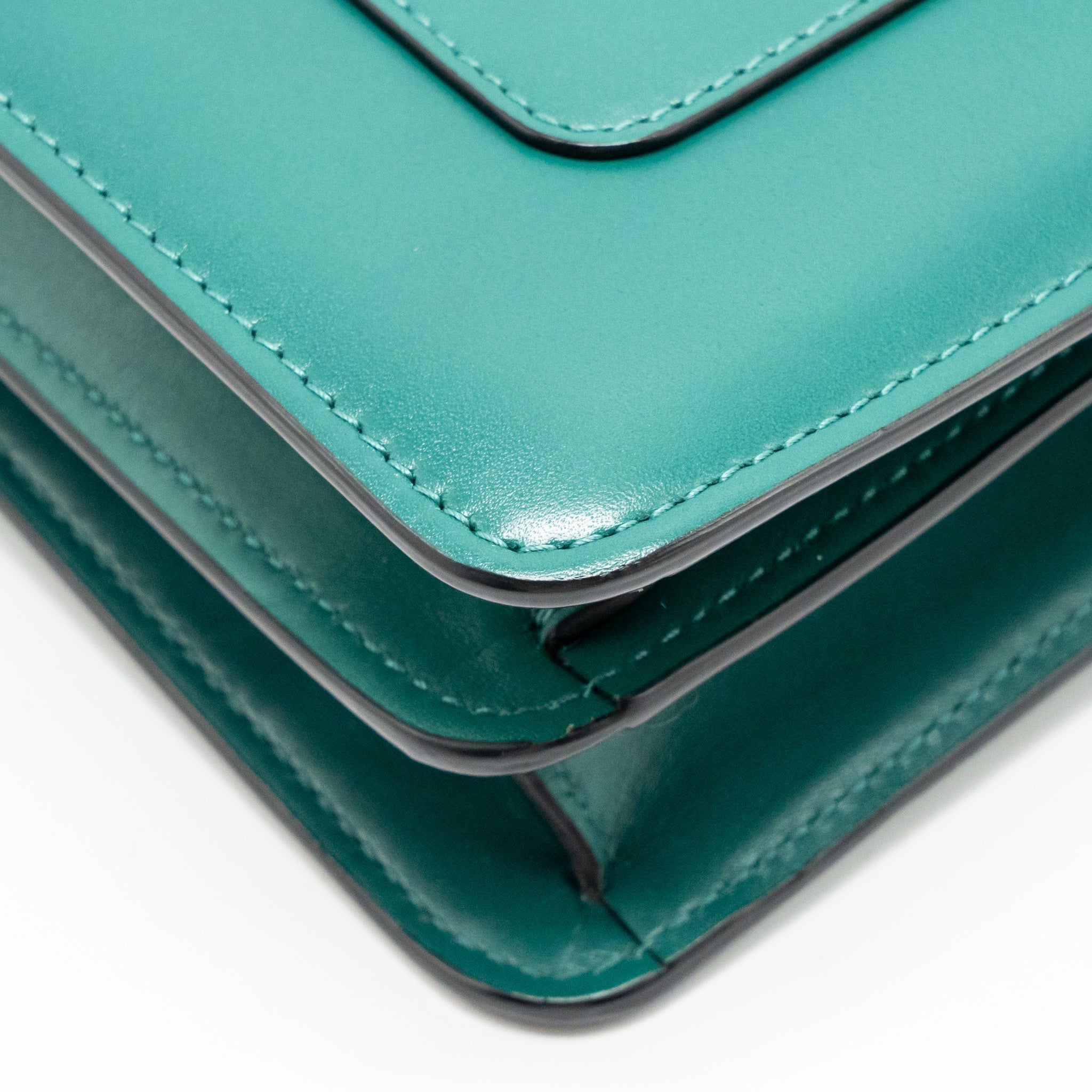 BVLGARI SERPENTI FOREVER SHOULDER BAG CALFSKIN GREEN LGHW