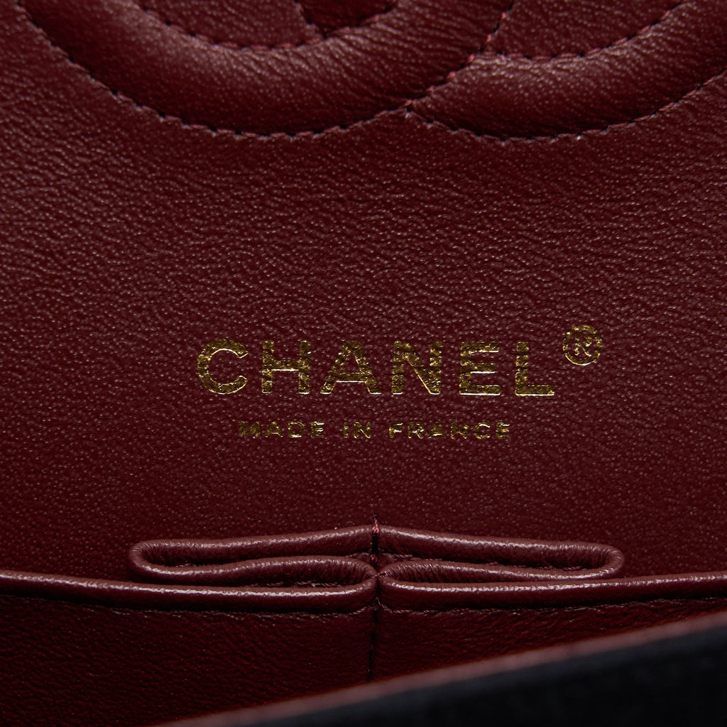 CHANEL MEDIUM CLASSIC DOUBLE FLAP BAG 2018 METIERS D’ART PARIS-HAMBURG COLLECTION WOOL GHW