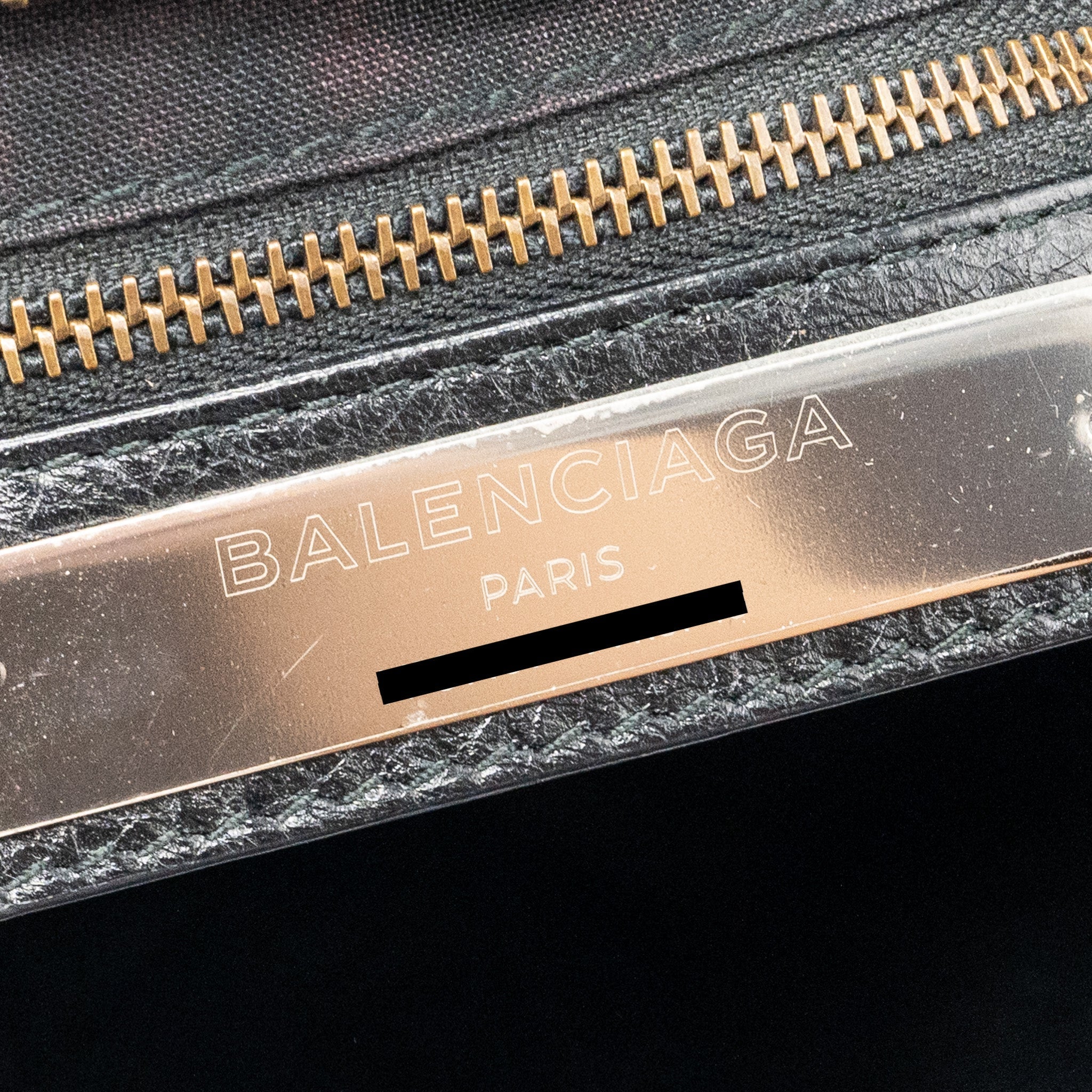BALENCIAGA CITY BAG CALFSKIN BLACK RUTHENIUM HARDWARE