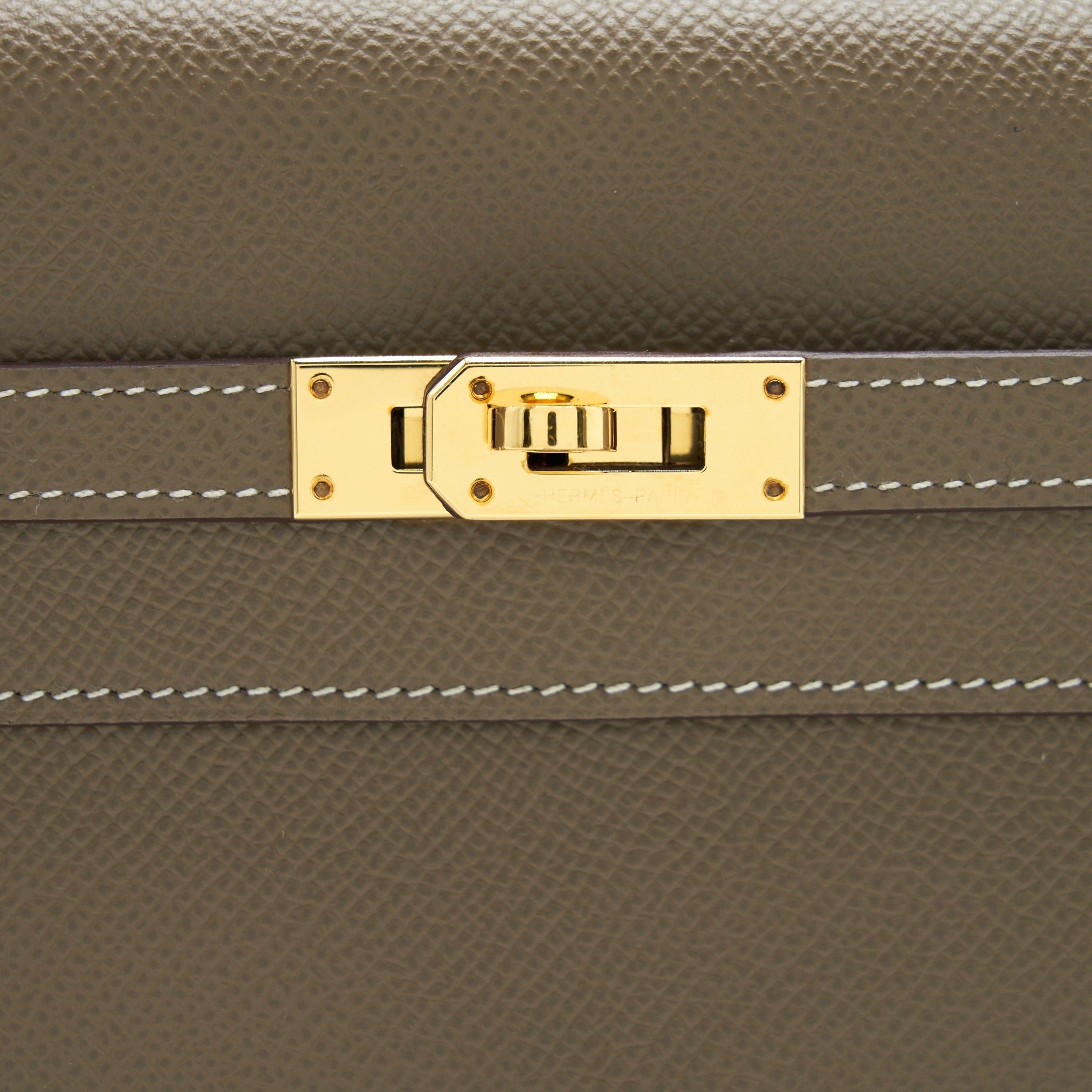 HERMES KELLY LONG WALLET ETOUPE GHW