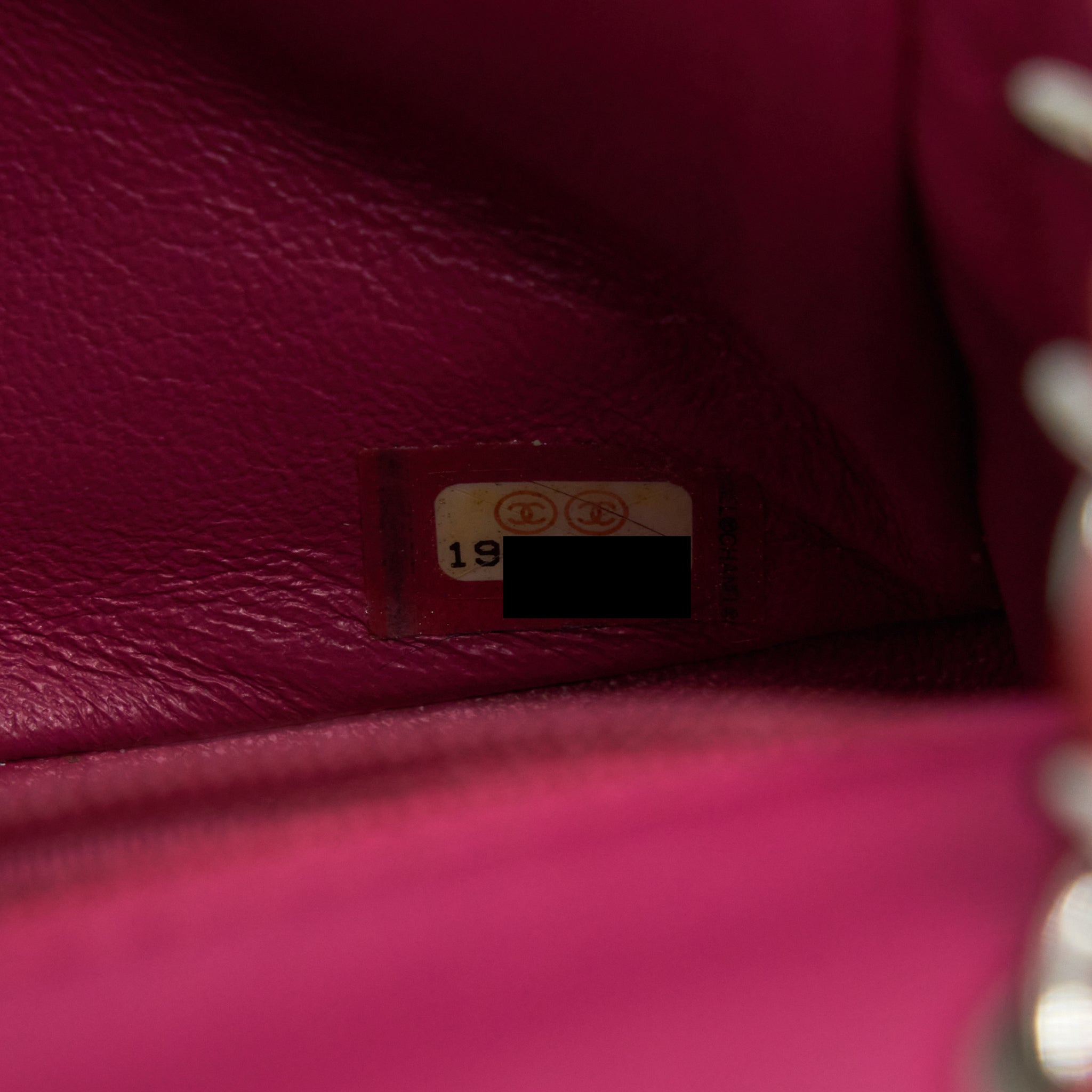 CHANEL MINI RECTANGULAR FLAP BAG PATENT PINK SHW