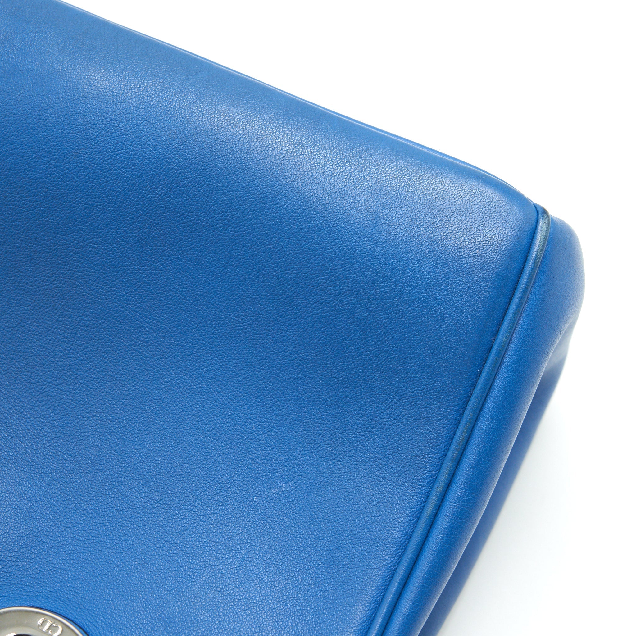 DIOR MINI DIORISSIMO BAG BLUE/ BROWN WITH SHW