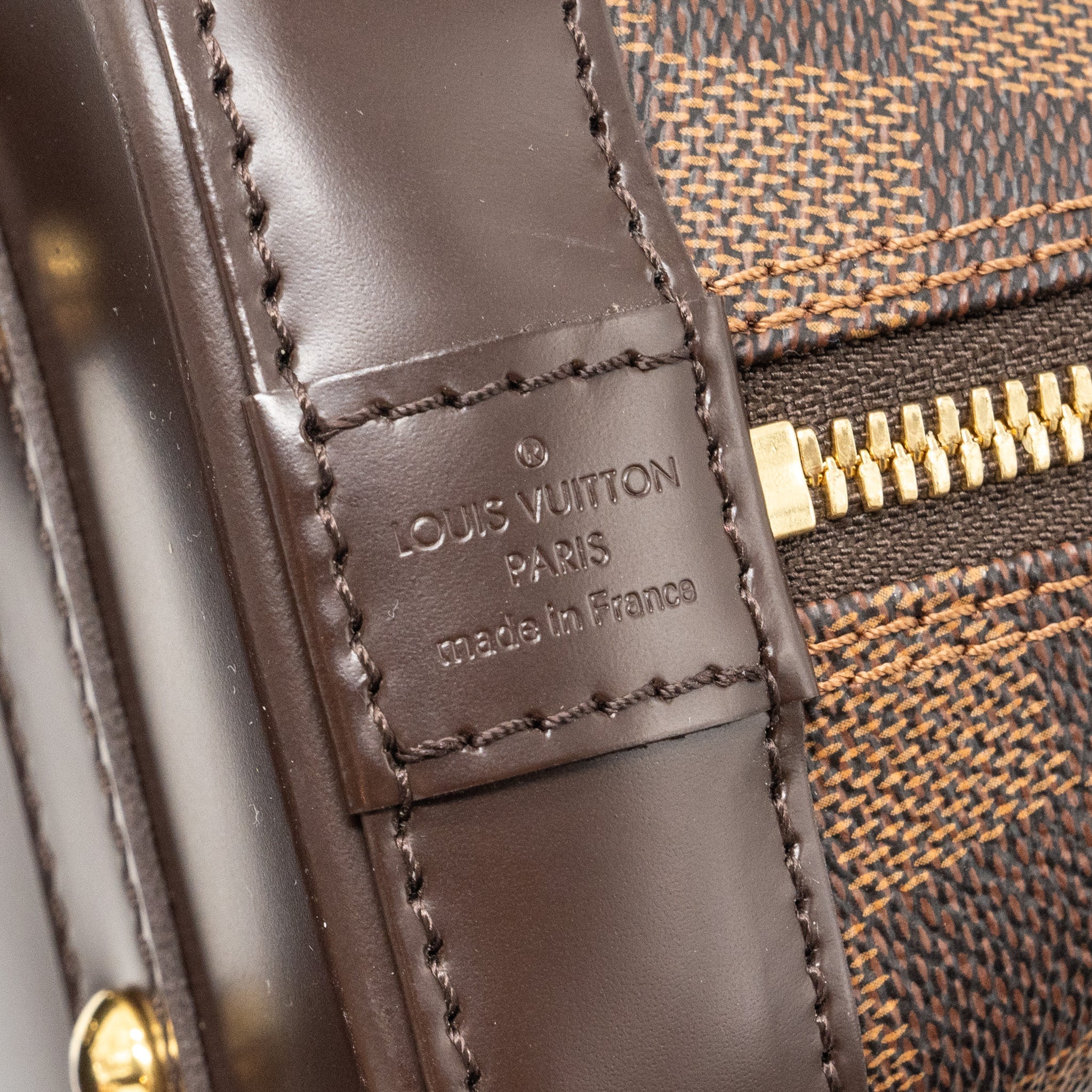 LOUIS VUITTON ALMA BB DAMIER EBENE CANVAS GHW