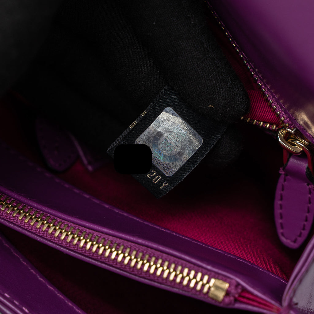 BVLGARI SERPENTI FOREVER SHOULDER BAG CALFSKIN PURPLE LGHW