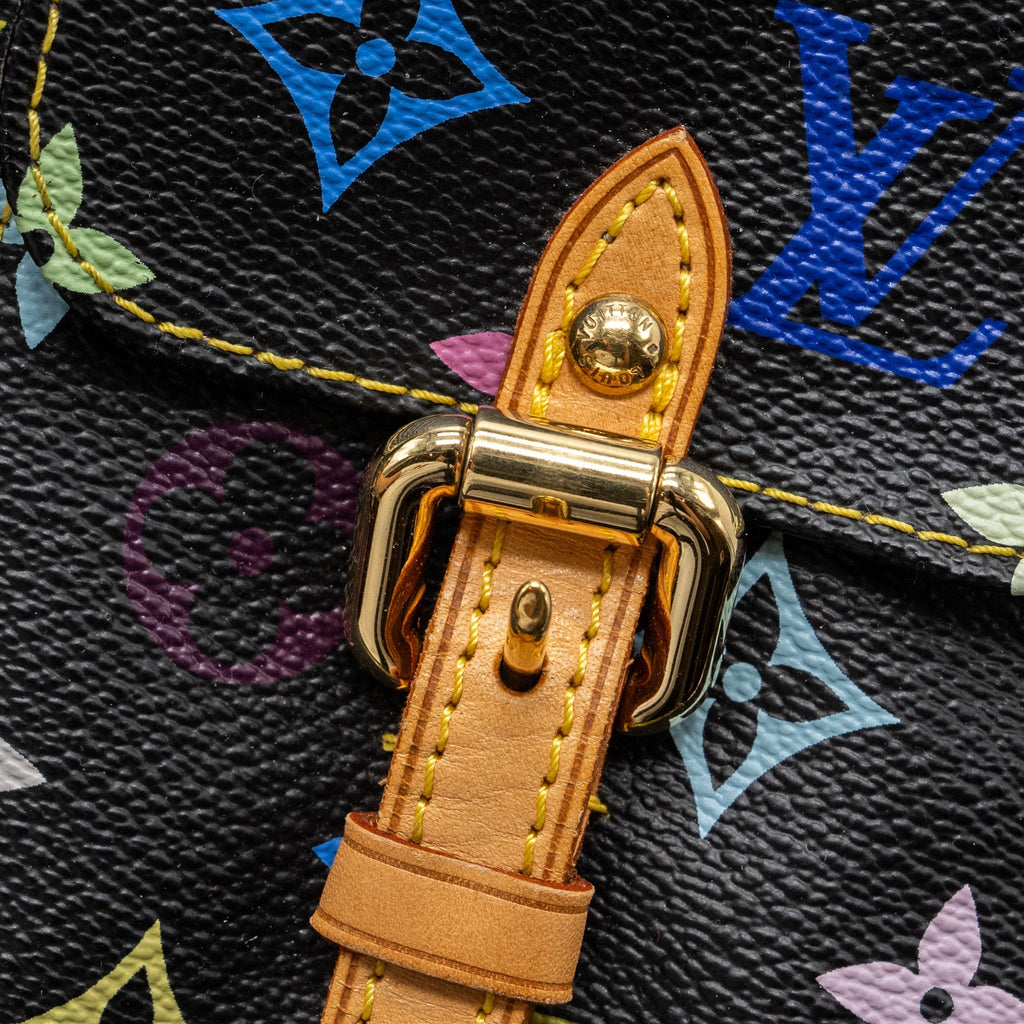 LOUIS VUITTON VINTAGE LODGE BAG MULTICOLOUR MONOGRAM CANVAS BLACK GHW