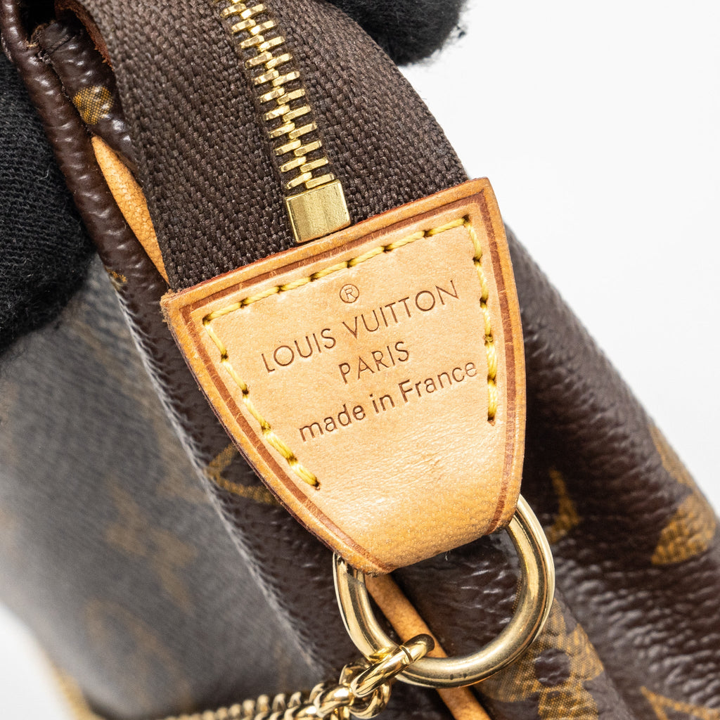 LOUIS VUITTON EVA POCHETTE MONOGRAM CANVAS GHW
