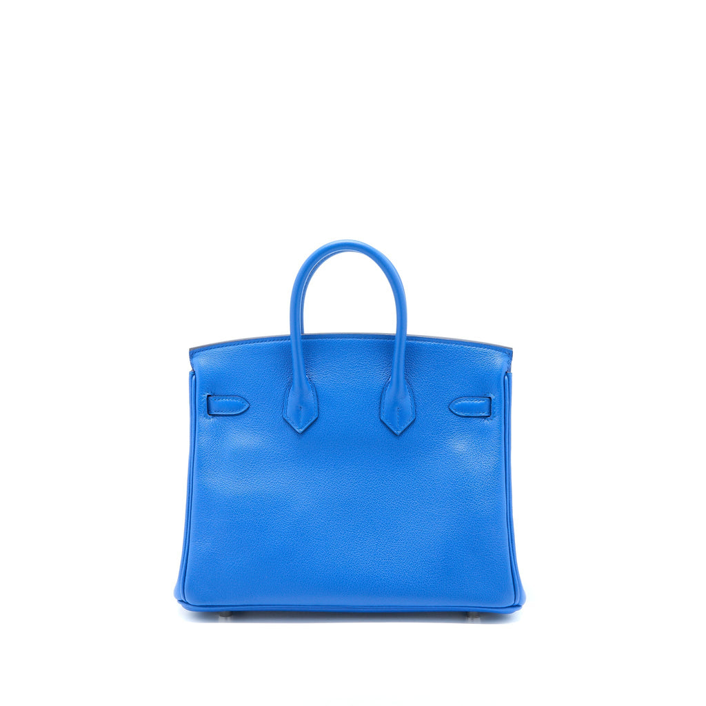 HERMES BIRKIN 25 TAURILLION NOVILLO I7 BLUE ZELLIGE SHW