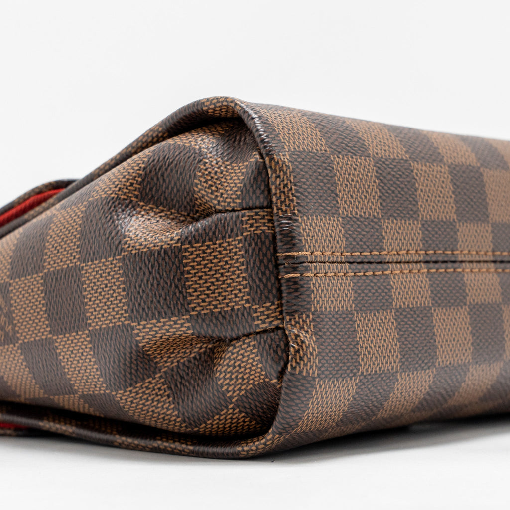 LOUIS VUITTON CROISETTE DAMIER EBENE CANVAS GHW