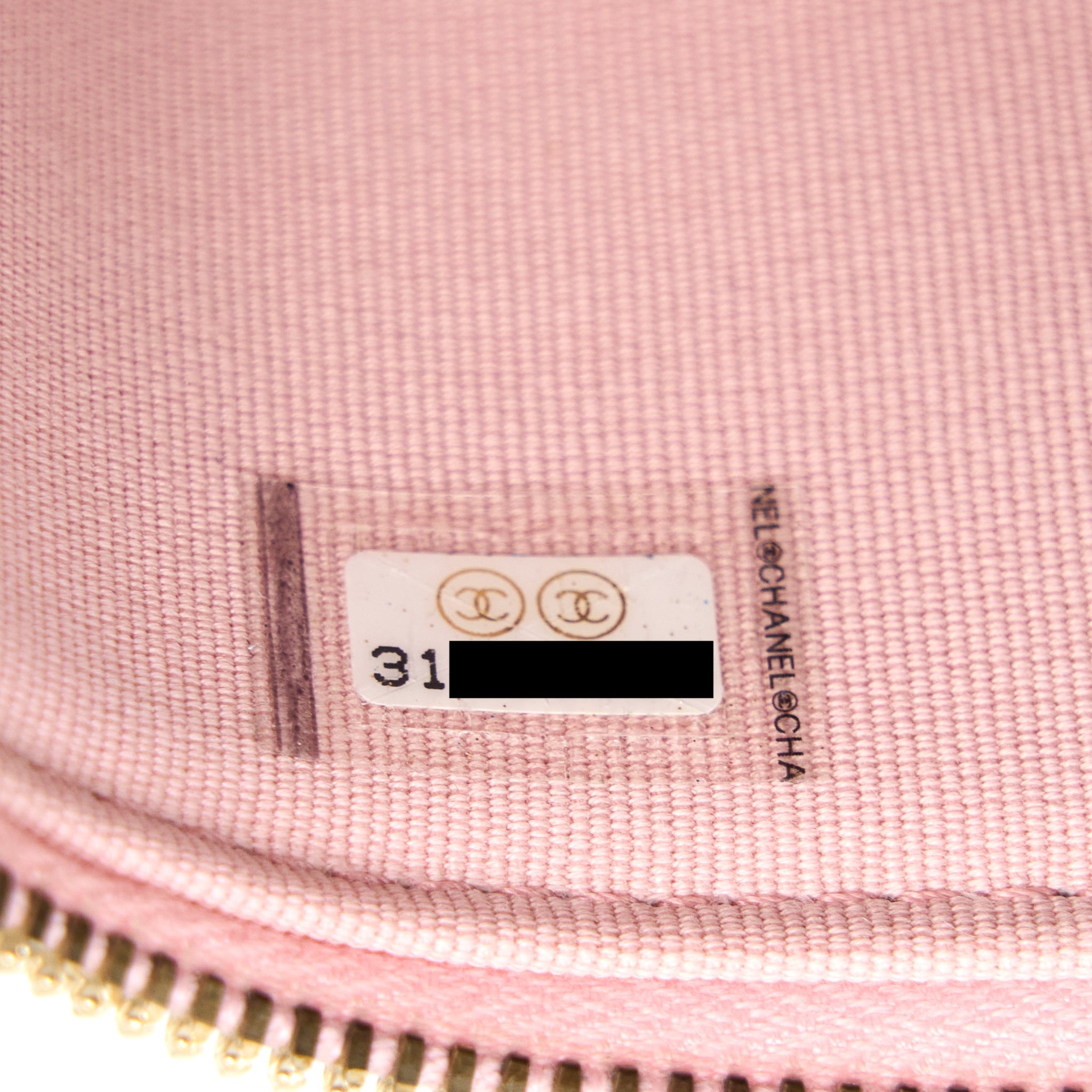 CHANEL 22C LONG VANITY WITH CHAIN CAVIAR PINK LGHW