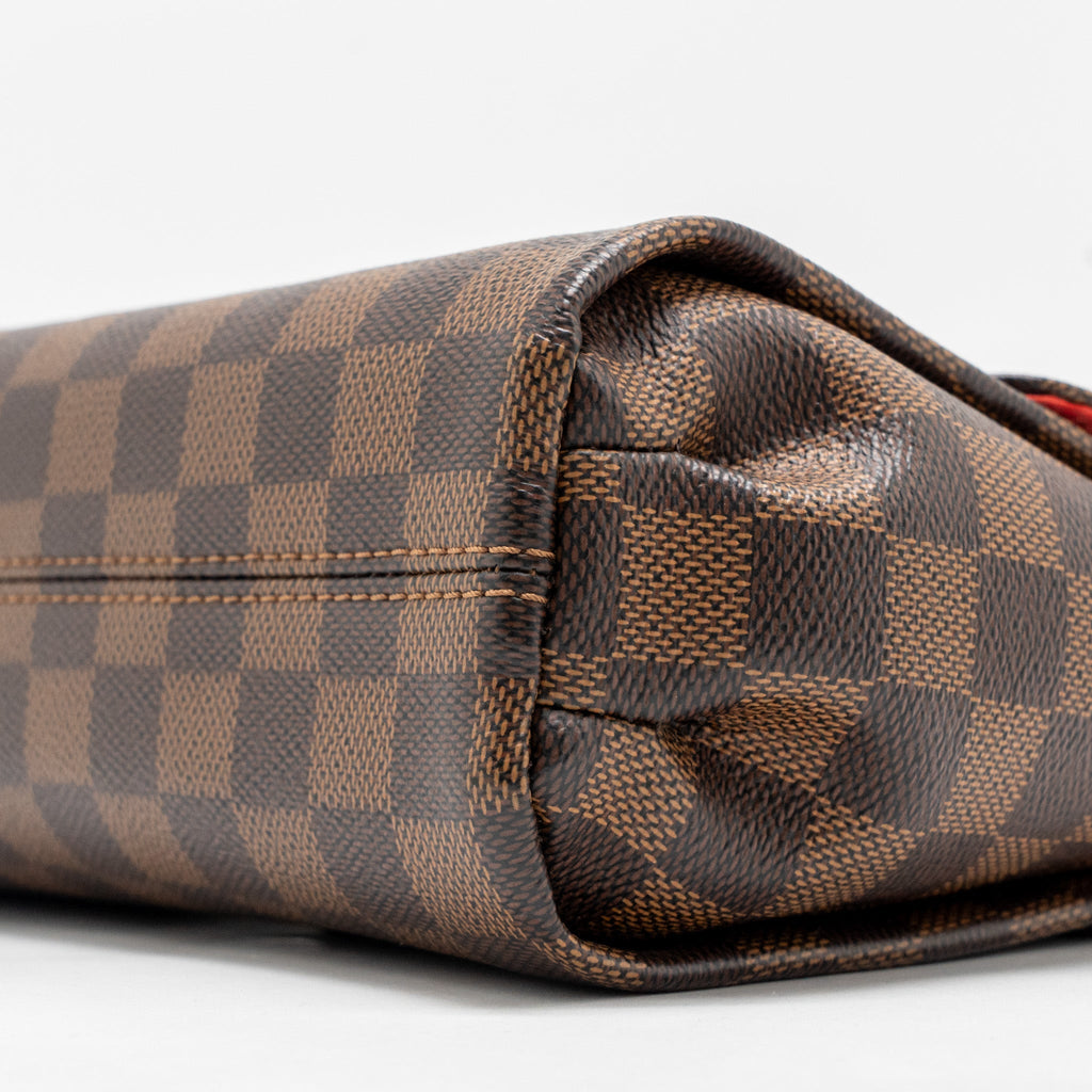 LOUIS VUITTON CROISETTE DAMIER EBENE CANVAS GHW