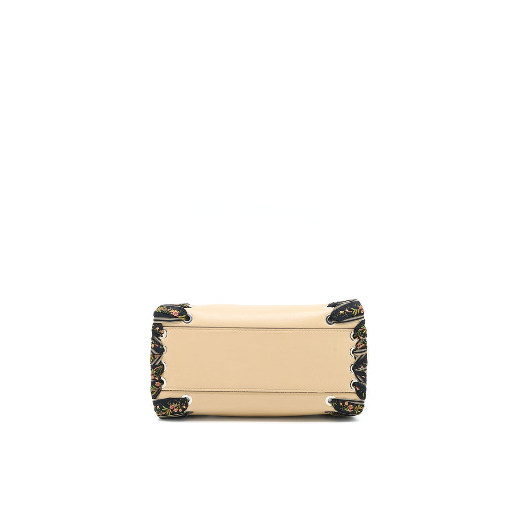 FENDI MINI PEEKABOO BAG LIMITED EDITION BEIGE/MULTICOLOUR SHW