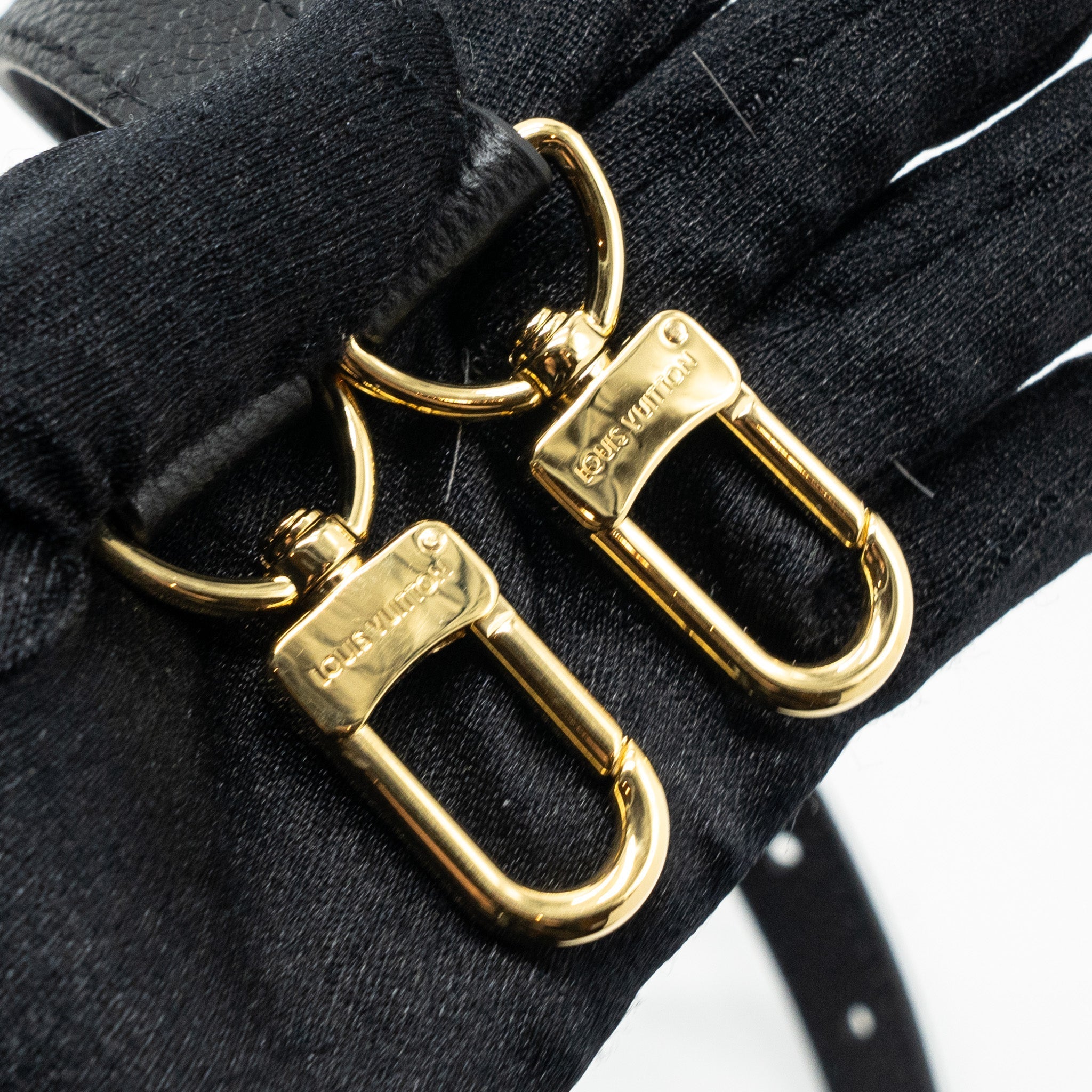 LOUIS VUITTON ONTHEGO PM BICOLOUR MONOGRAM EMPREINTE LEATHER BLACK/BEIGE GHW(NEW VERSION)