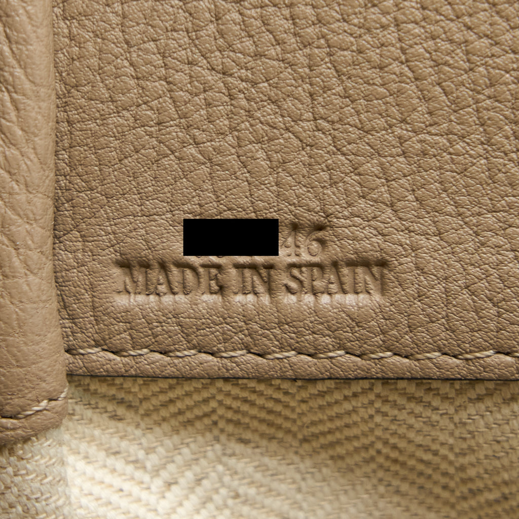 LOEWE SMALL HAMMOCK CALFSKIN SAND GHW