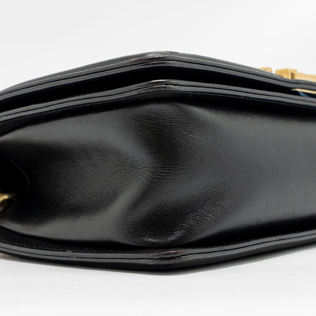 CHANEL MEDIUM BOY BAG LAMBSKIN BLACK GHW