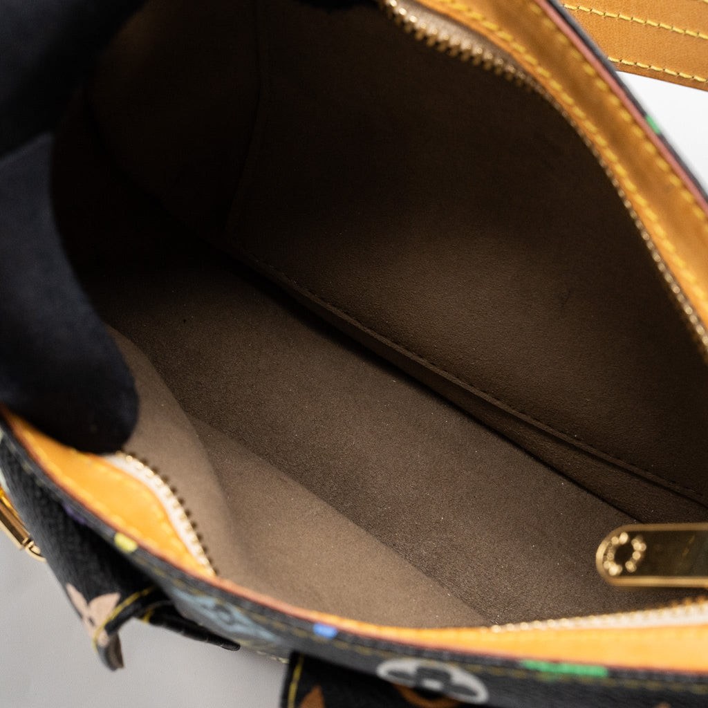 LOUIS VUITTON VINTAGE LODGE BAG MULTICOLOUR MONOGRAM CANVAS BLACK GHW