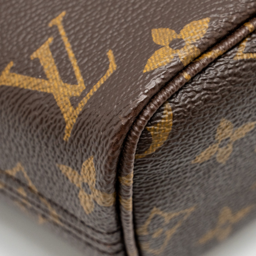 LOUIS VUITTON NEVERFULL BB BEIGE STRAP MONOGRAM CANVAS GHW
