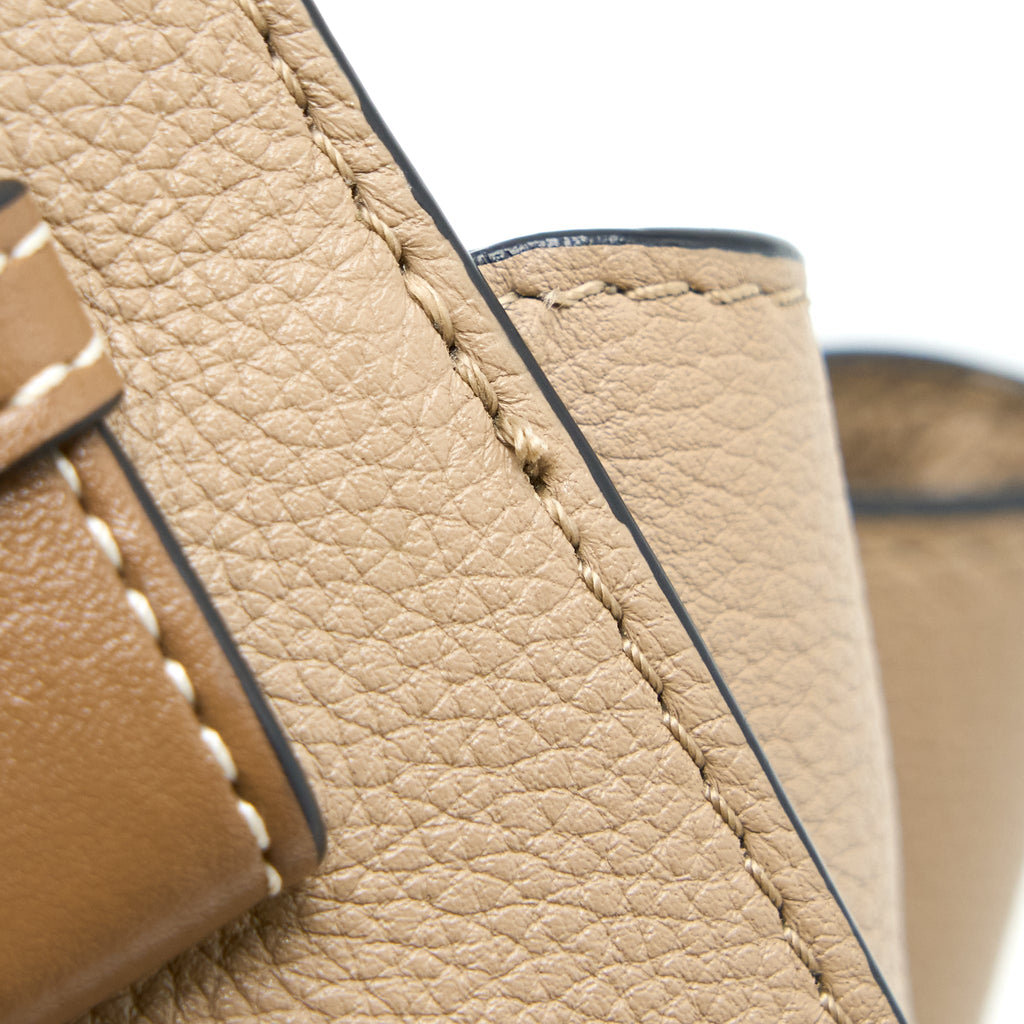 LOEWE SMALL HAMMOCK CALFSKIN SAND GHW