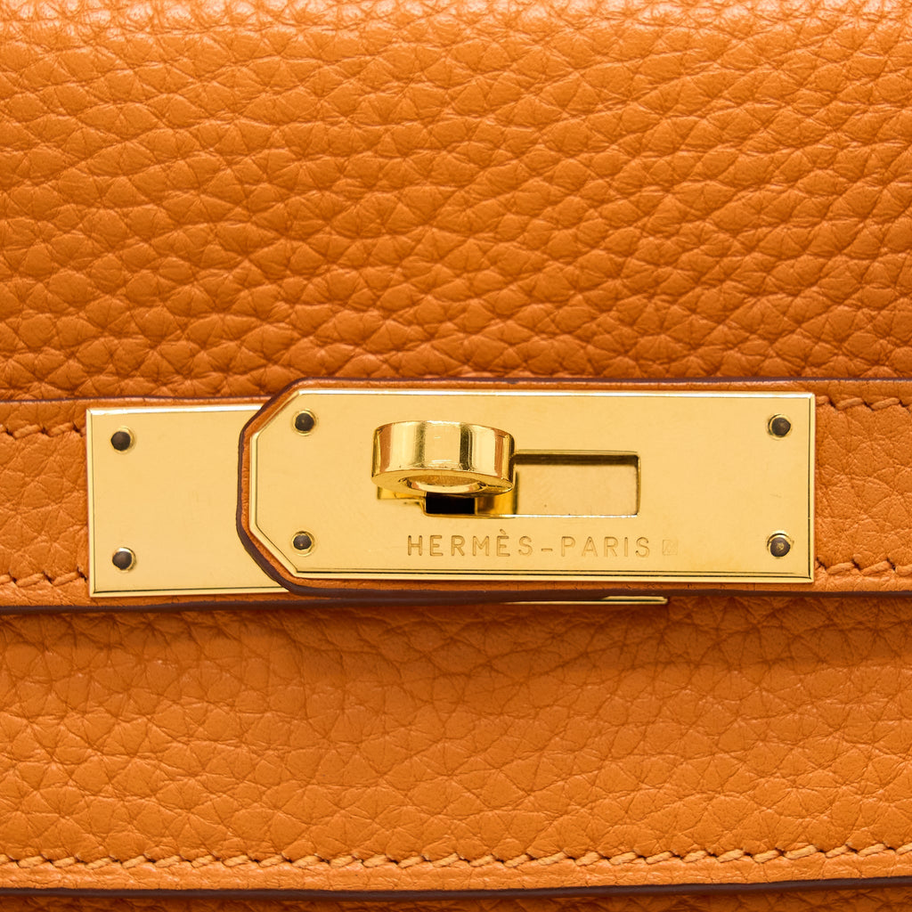 HERMES KELLY 32 CLEMENCE 93 ORANGE GHW