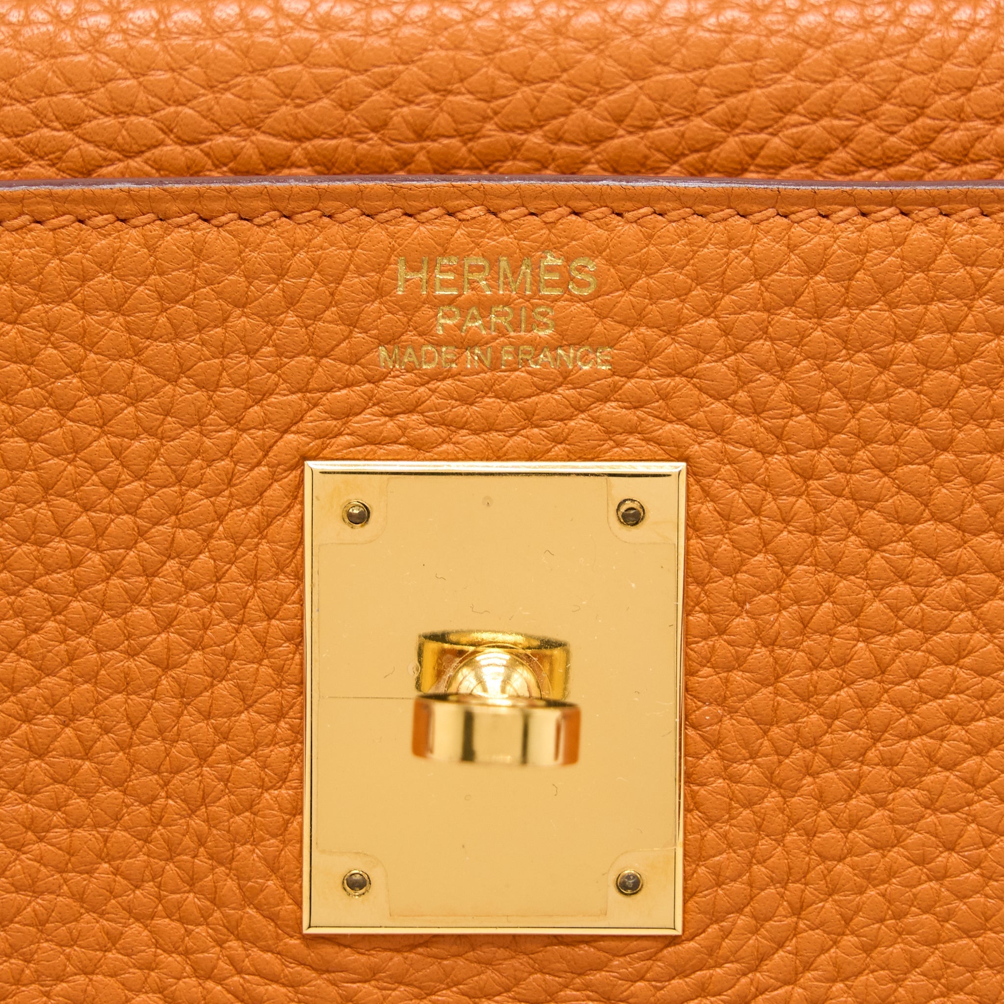 HERMES KELLY 32 CLEMENCE 93 ORANGE GHW