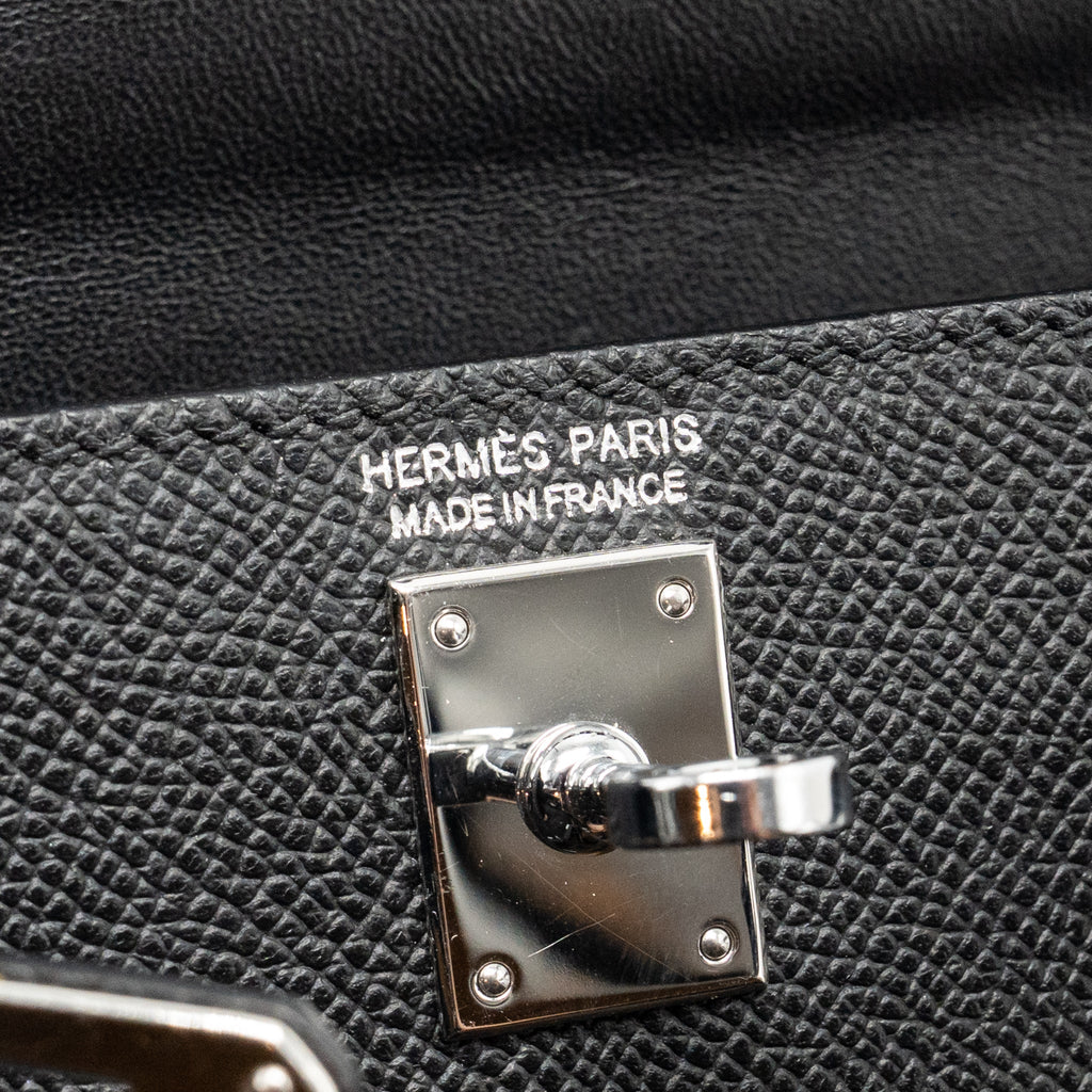 HERMES MINI KELLY EPSOM BLACK SHW