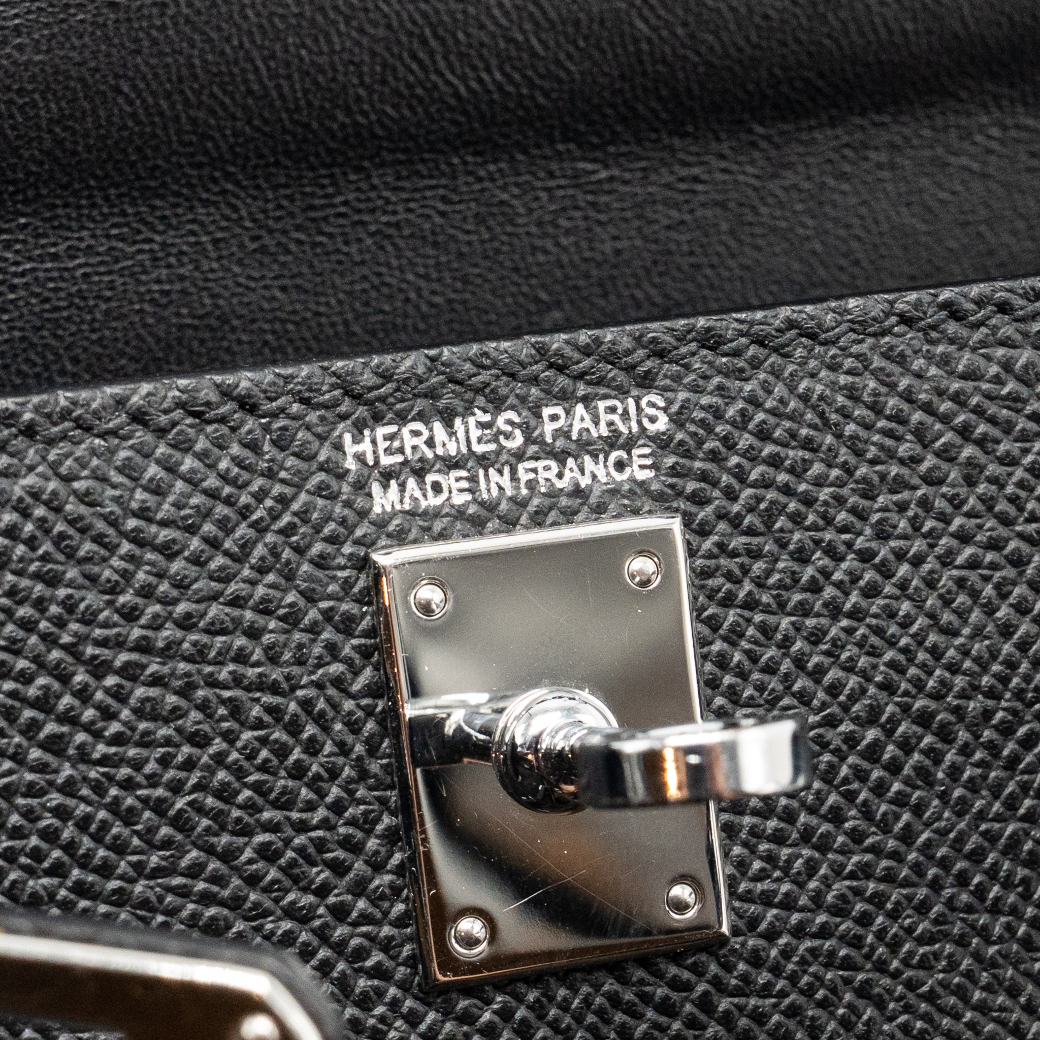 HERMES MINI KELLY EPSOM BLACK SHW