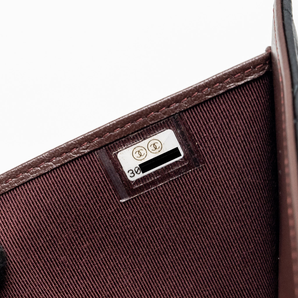 CHANEL CLASSIC COMPACT WALLET LAMBSKIN BLACK GHW