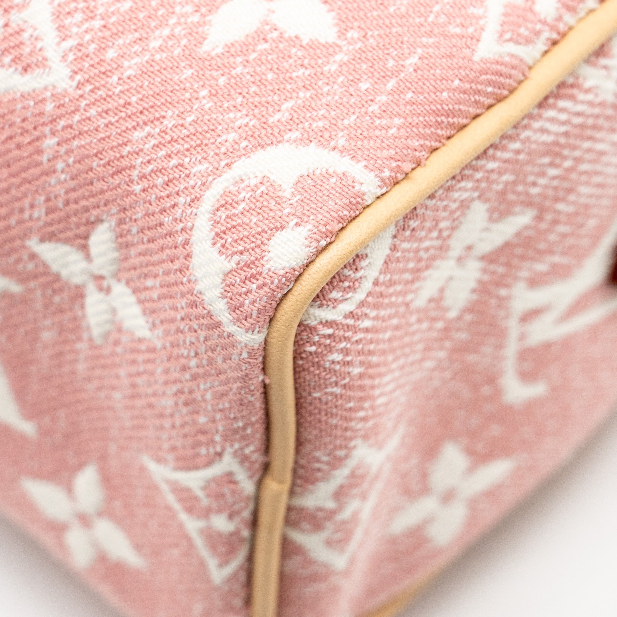LOUIS VUITTON NANO SPEEDY MONOGRAM JACQUARD DENIM ROSE GHW