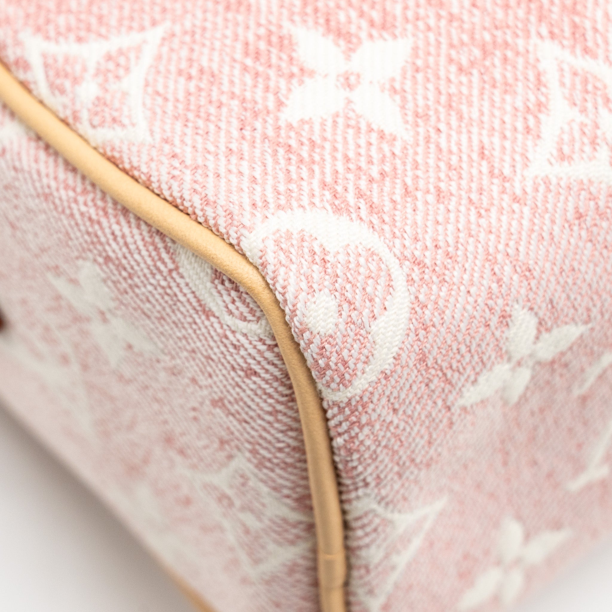LOUIS VUITTON NANO SPEEDY MONOGRAM JACQUARD DENIM ROSE GHW
