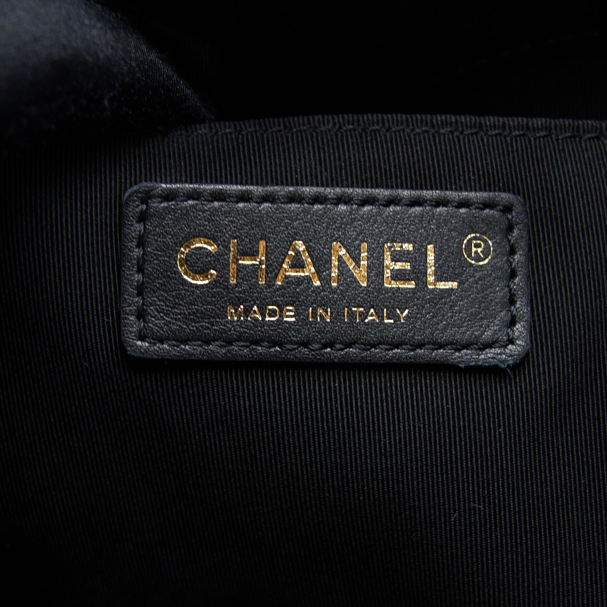 CHANEL DRAWSTRING BUCKET BAG CALFSKIN BLACK LGHW