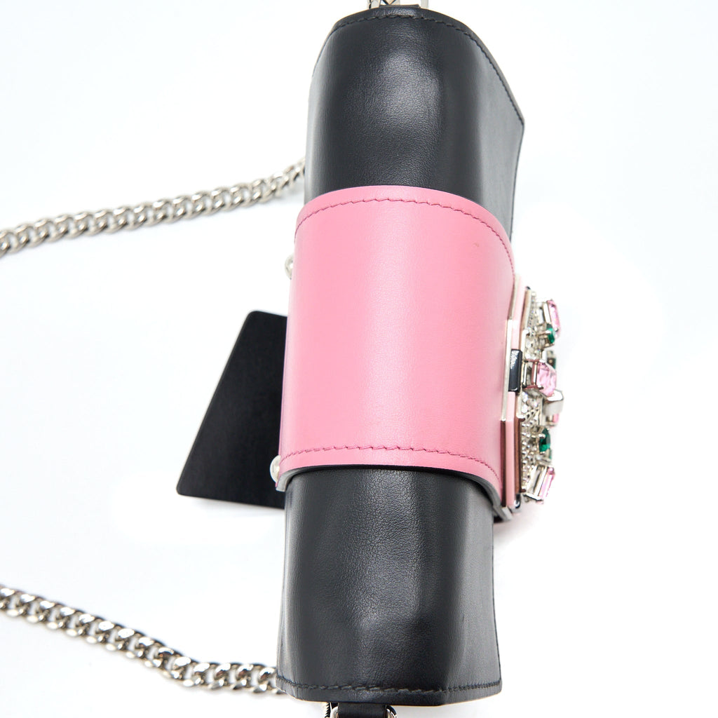 PRADA PLEX RIBBON BAG CRYSTAL CALFSKIN MULTICOLOUR SHW