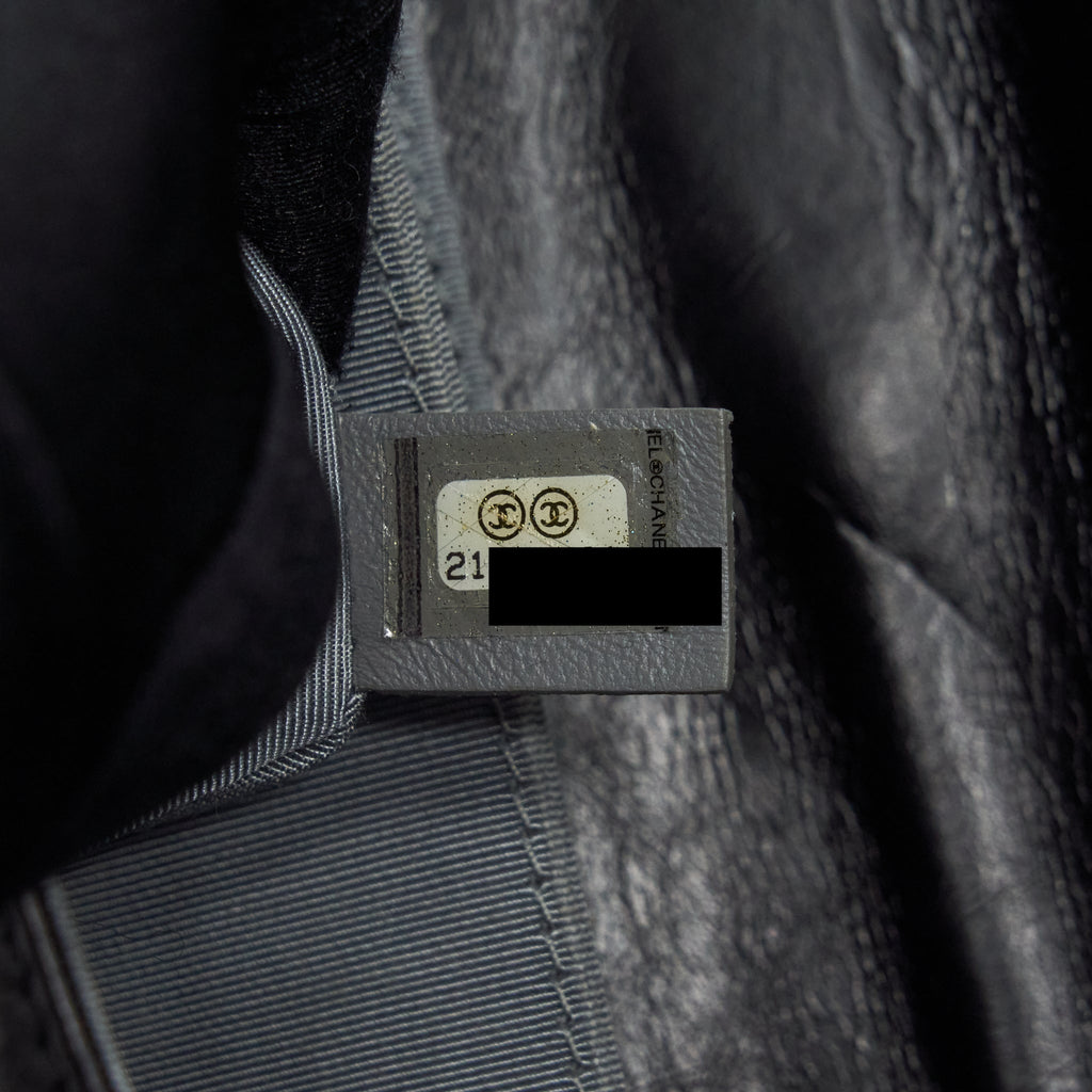 CHANEL SMALL CROSSBODY BAG AGED CALFSKIN RUTHENIUM HARDWARE