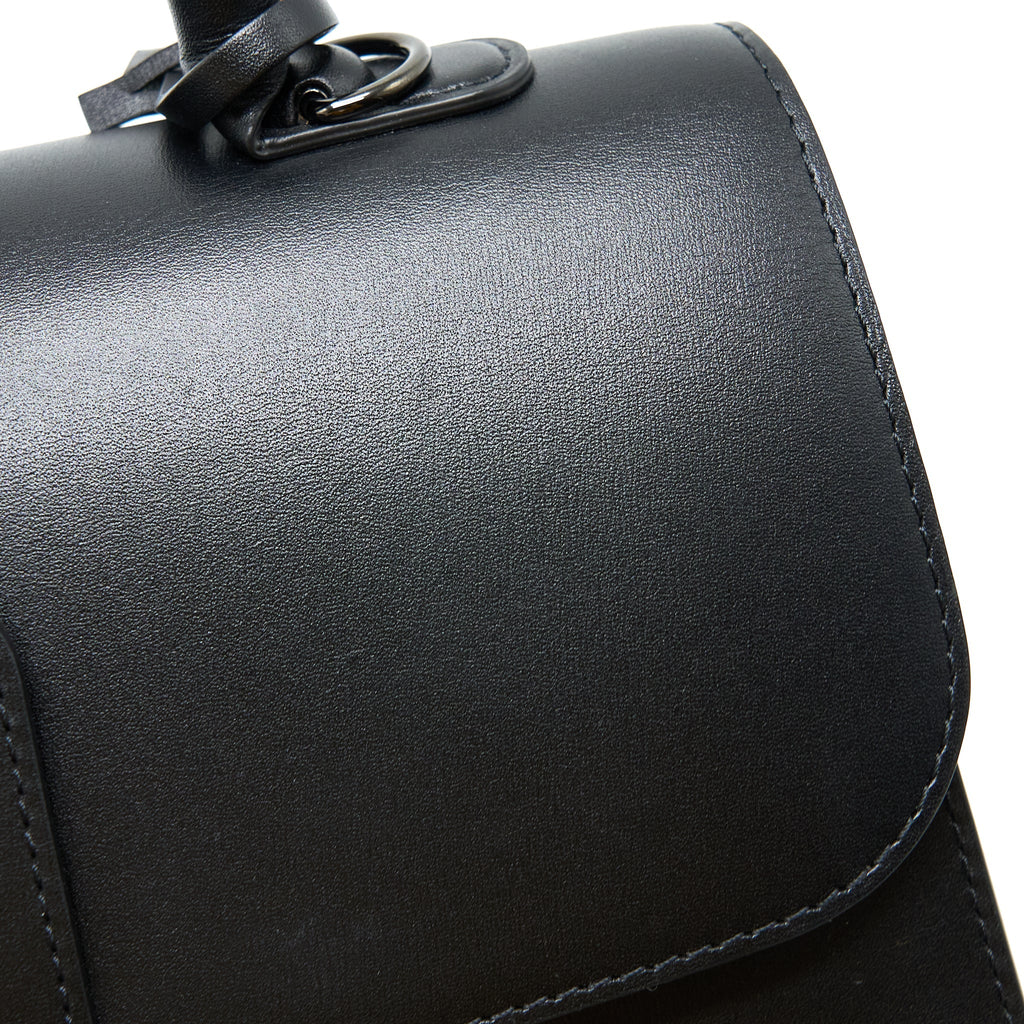 DELVAUX L’HUMOUR BRILLANT CECI N'EST PAS UN DELVAUX BAG BLACK