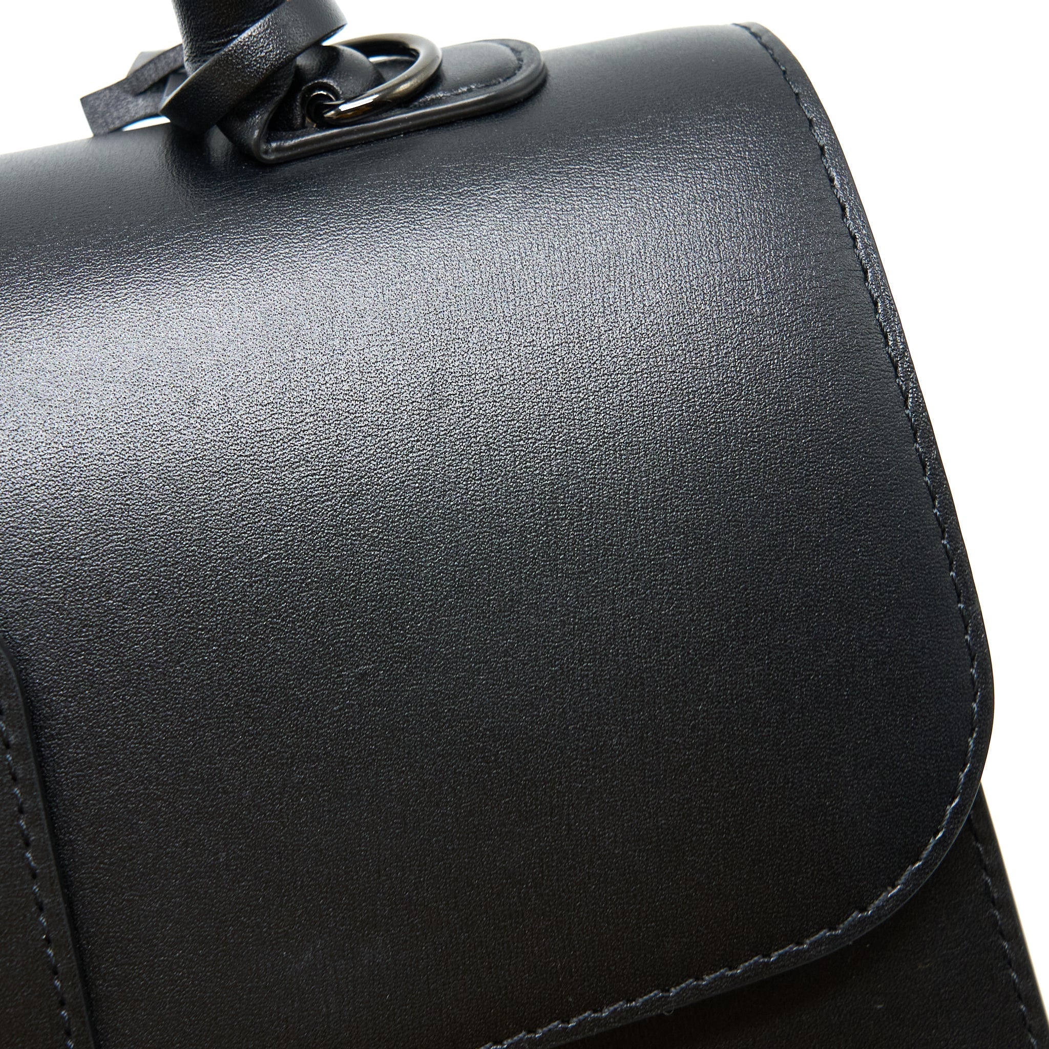 DELVAUX L’HUMOUR BRILLANT CECI N'EST PAS UN DELVAUX BAG BLACK