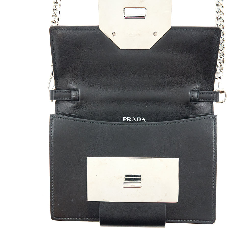 PRADA PLEX RIBBON BAG CRYSTAL CALFSKIN MULTICOLOUR SHW