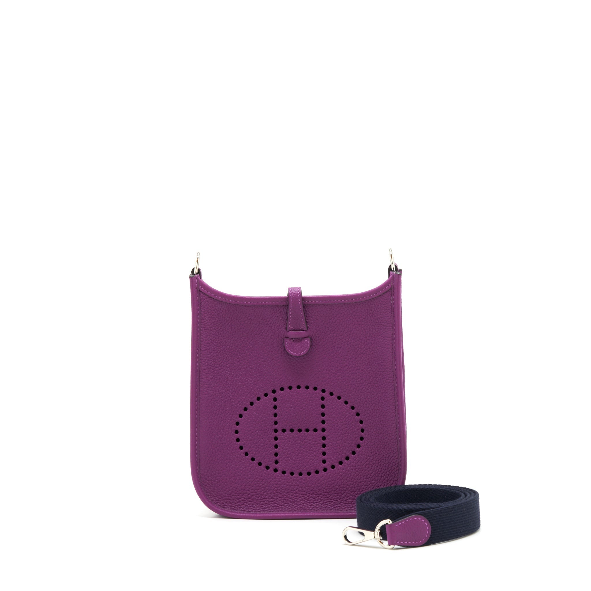 HERMES MINI EVELYNE MAURICE ANEMONE WITH MARINE STRAP SHW