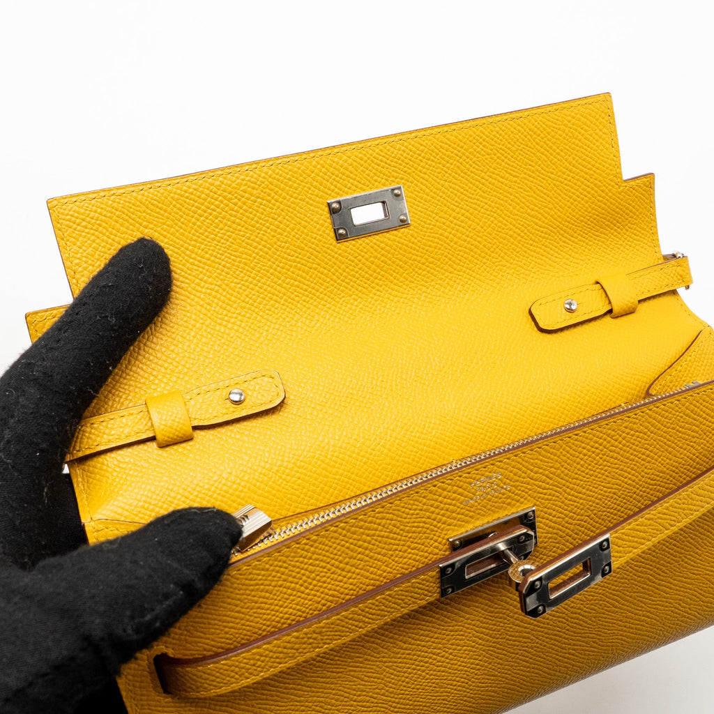 HERMES KELLY TO GO EPSOM 9D JAUNE AMBRE SHW